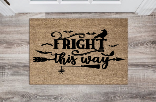 Fright This Way Doormat
