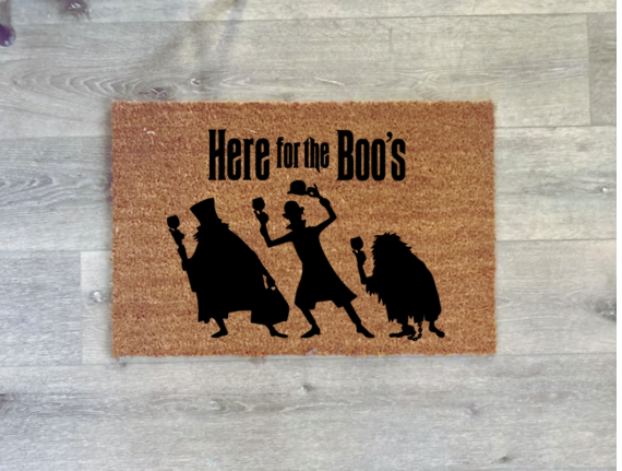 Here for the Boo's Doormat