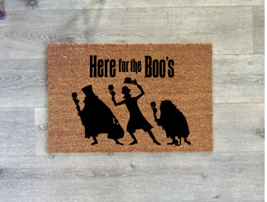 Here for the Boo's Doormat
