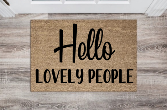 Hello Lovely People Doormat