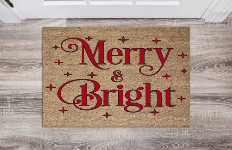 Merry and Bright Doormat