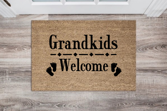 💛 Grandkids Welcome Doormat 💛