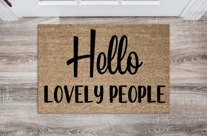Hello Lovely People Doormat